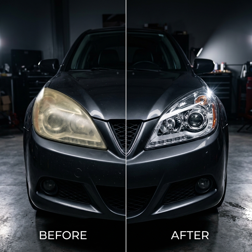 Lukturu atjaunošana pirms un pēc